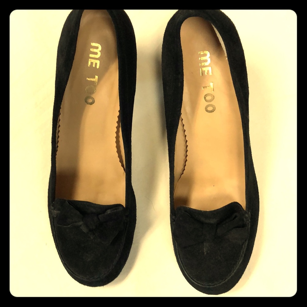 Black Suede heel.  “Me Too”.